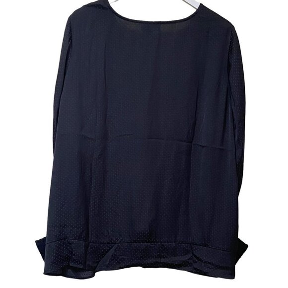 Beldini Womens Top Plus Size 3X Black Twist Front Blouse NWT - Picture 5 of 10